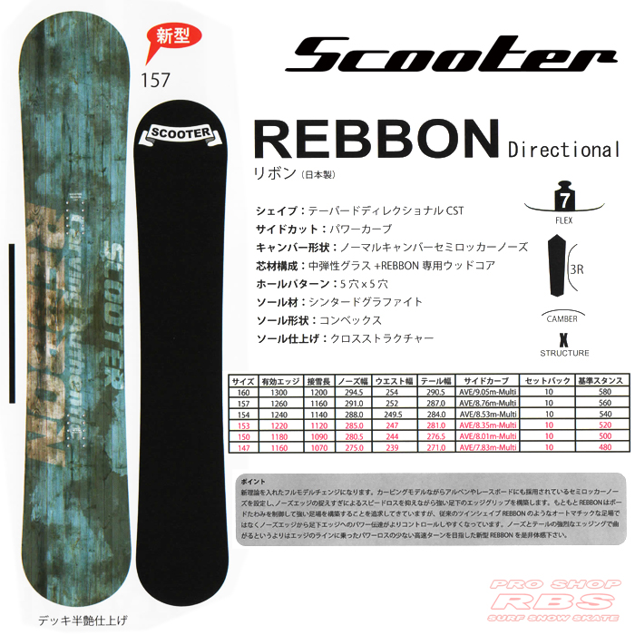 18-19 SCOOTER (スクーター) REBBON【送料無料・チューンナップ無料】【日本正規品 】