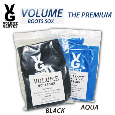 VOLUME GLOVES BOOTS SOX PREMIUM BOOTS SOX (PREMIUM) BLACK/D-BLUE 【ボリュームグローブ】【スノーボード ブーツソックス】