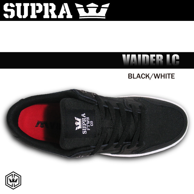 SUPRA VAIDER LC BLACK-WHITE 【スープラ スニーカー】【スケート シューズ】【日本正規品】