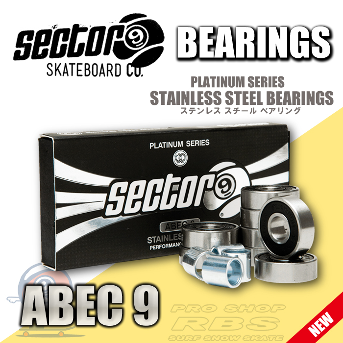 セクター9 SECTOR9 ベアリング PLATINUM BEARINGS ABEC9 日本正規品