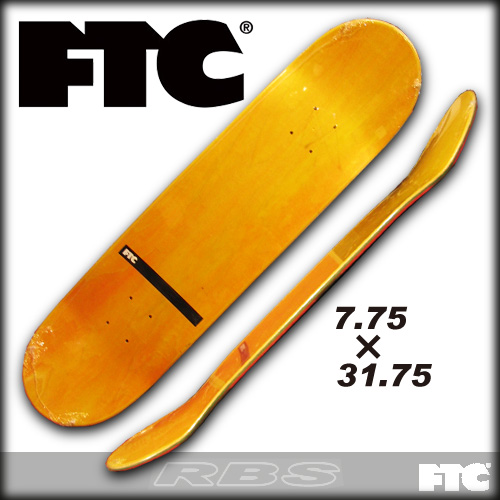 FTC スケートデッキ FTC ROLLIN IN TEAM DECK サイズ 8.25 x 32.25 【スケートボード デッキ 】【日本正規品】