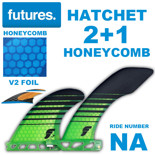 FUTURES フィン HATCHET 6.0 / V2 F4 SIDE 2+1 【フューチャー フィン】【サーフィン サーフボード FIN】【ロング ボード 日本正規品】