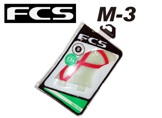 FCS フィン　M-3 【カラー RED 】【サーフィン】【サーフボード 日本正規品】