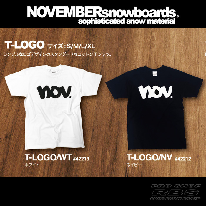 17-18 NOVEMBER Tシャツ T-LOGO ロゴ 【ノベンバー スノーボード】【日本正規品】