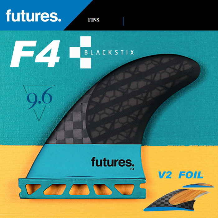 FUTURE FIN フューチャーフィン V2 BLACK STIX 3.0 F4 トライフィン TRUSS BASE CARBON BLUE 【フューチャーズ フィン】【 ブラックスティックス】【サーフィン サーフボード】【日本正規品】