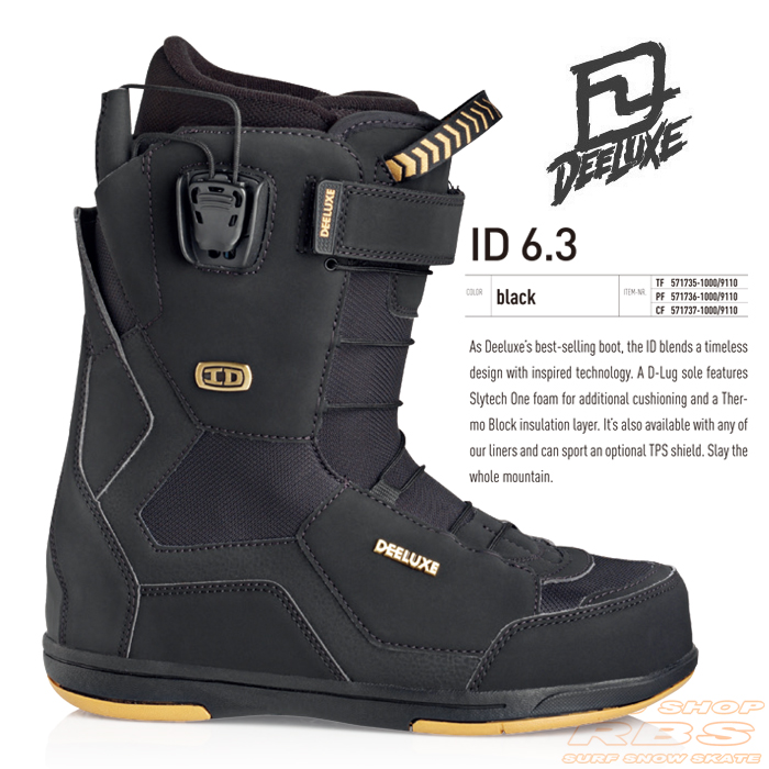 17-18 NEW モデル DEELUXE ディーラックス ID 6.2 アイディー BLACK ブラック【デーラックス 】【17-18 スノーボード ブーツ】【日本正規品 送料無料】
