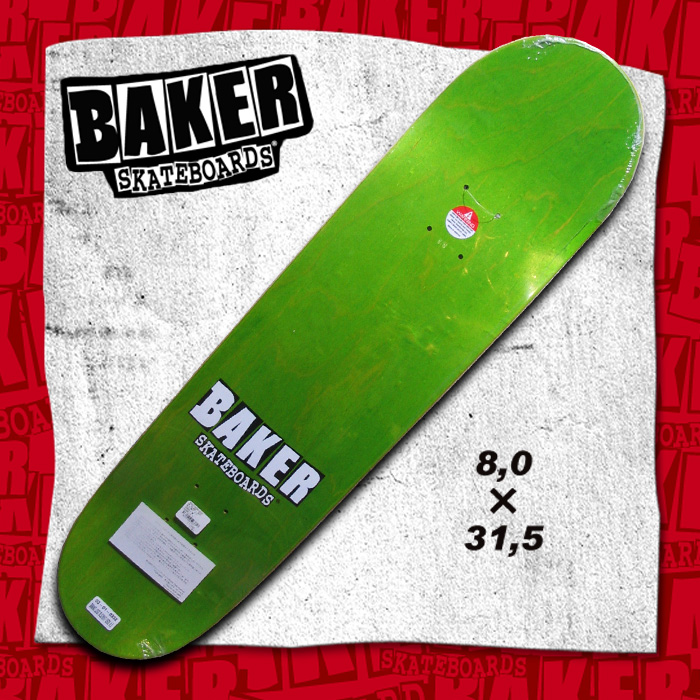 BAKER ベーカー デッキ BRAND LOGO BLACK/WHITE サイズ 8.0 × 31.5 【ベイカー ベーカー】 【スケボー スケートボード デッキ】【日本正規品】