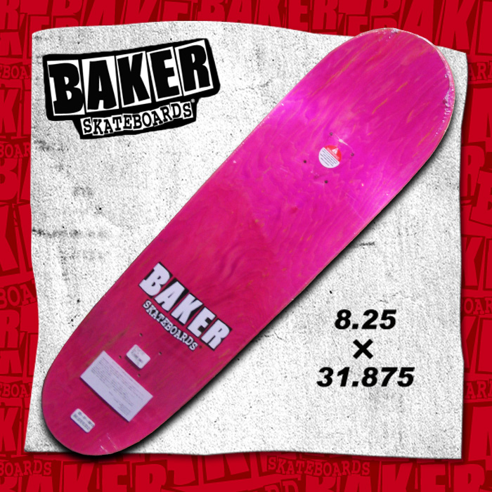 BAKER ベーカー デッキ BRAND LOGO BLACK/WHITE サイズ 8.25 × 31.875 【ベイカー ベーカー】 【スケボー スケートボード デッキ】【日本正規品】