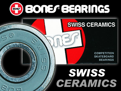 BONES ベアリング SWISS CERAMIC【ボーンズ ベアリング】【スイスセラミック】【スケートボード】【日本正規品】