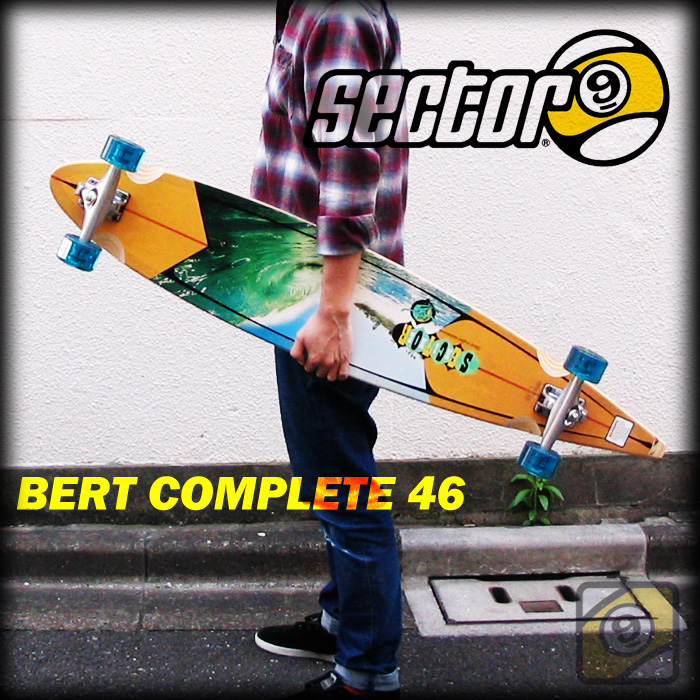 SECTOR9 ロングスケートボード BERT COMPLETE 46 カラー AST 【セクター9 スケートボード コンプリート】【日本正規品】