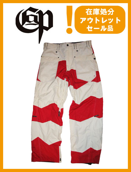 COMMAND 9 PROJECT コマンドナイン RBV パンツ WHITE x RED【日本正規品】