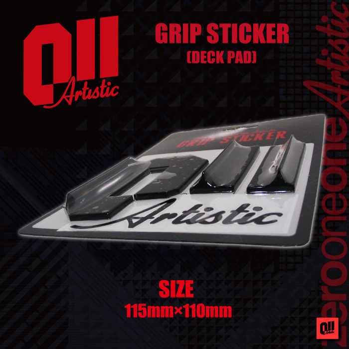 011 Artistic デッキパッド グリップステッカー GRIP STICKER  BLACK/RED/WHITE  【日本正規品】