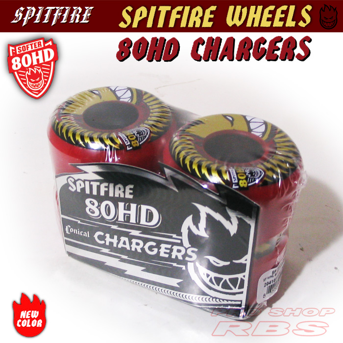 SPITFIRE ウィール 80HD CHARGERS CONICAL SHAPE RED 54/56/58mm 80DU 【日本正規品】