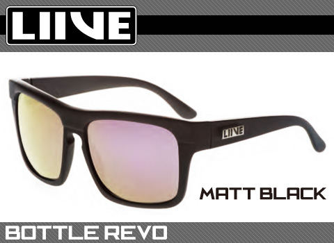 LIIVE サングラス BOTTLE-REVO/MATT BLACK【日本正規品】