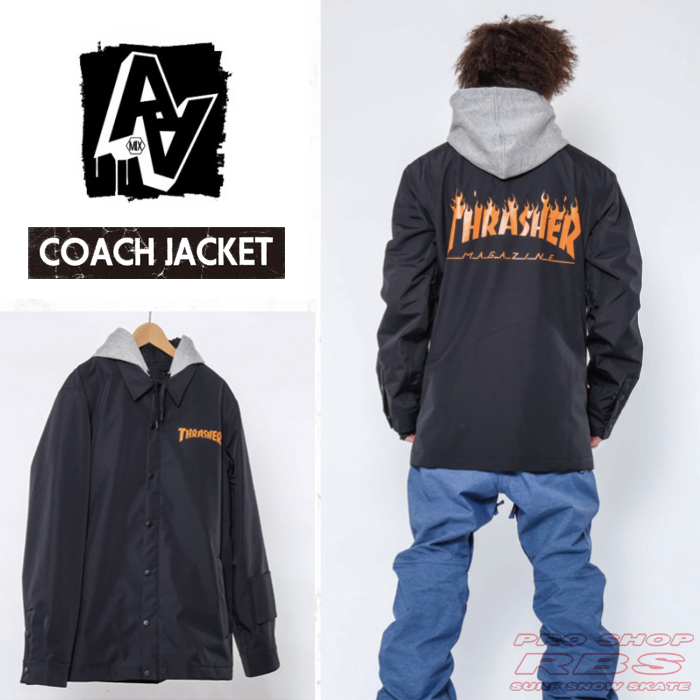 17-18 AA HARDWEAR コーチジャケット COACH JACKET /FLAME BLACK 【日本正規品】
