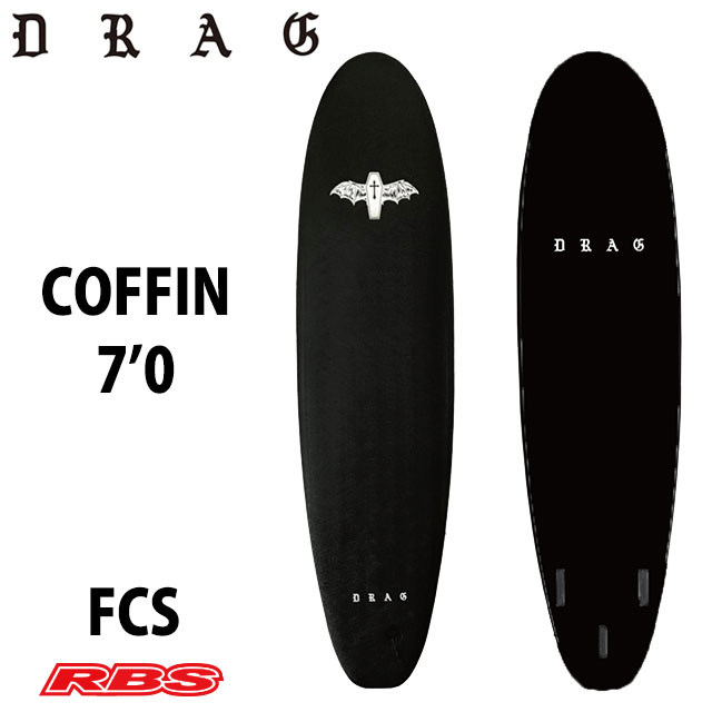DRAG SURF BOARDS COFFIN 7'0 BLACK 日本正規品