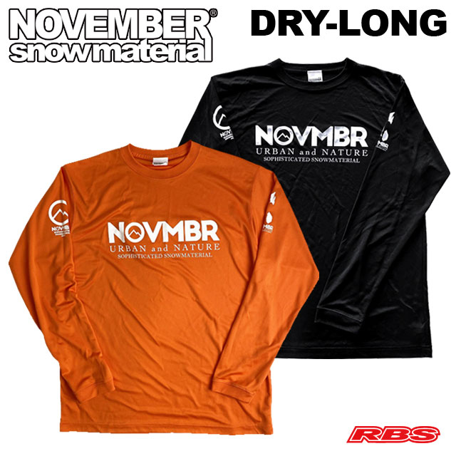 NOVEMBER Tシャツ DRY-LONG ノーベンバー スノーボード ロングスリーブ インナー 日本正規品