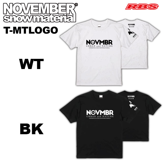 NOVEMBER Tシャツ T-MTLOGO【ノーベンバー 21-22 スノーボード】【日本正規品】