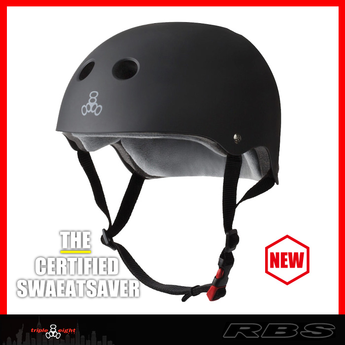 TRIPLE EIGHT ヘルメット THE CERTIFIED SWEATSAVER カラー BLACK RUBBER【日本正規品】