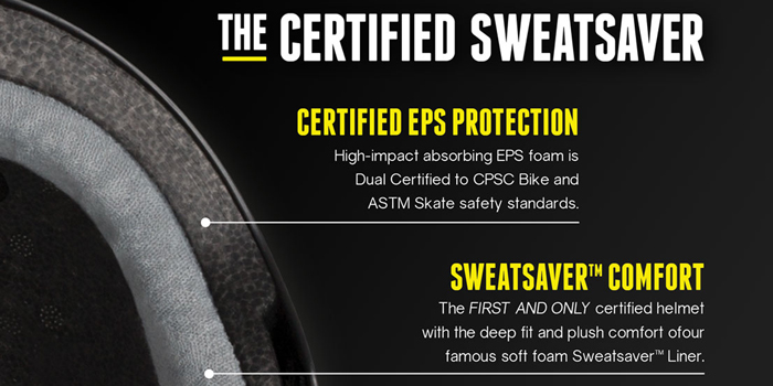 TRIPLE EIGHT ヘルメット THE CERTIFIED SWEATSAVER カラー CARBON RUBBER【日本正規品】