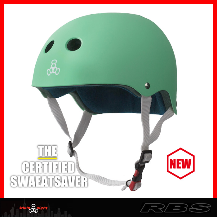 TRIPLE EIGHT ヘルメット THE CERTIFIED SWEATSAVER カラー MINT RUBBER【日本正規品】