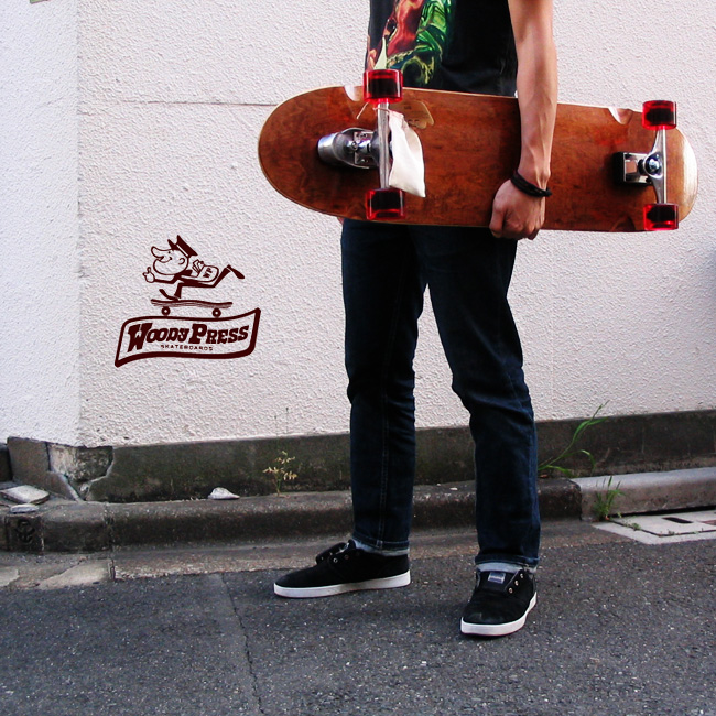 WOODY PRESS 36インチ カラー BROWN 【ウッディプレス】【ロング スケートボード】【日本正規品 サーフ スケート】【サーフィン オフトレ】