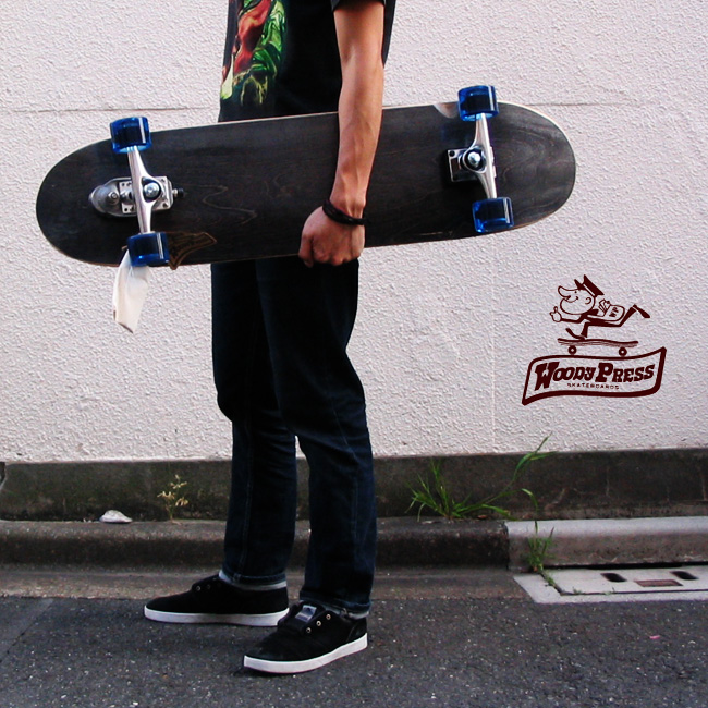 WOODY PRESS 36インチ カラー BLACK 【ウッディプレス】【ロング スケートボード】【日本正規品 サーフ スケート】【サーフィン オフトレ】
