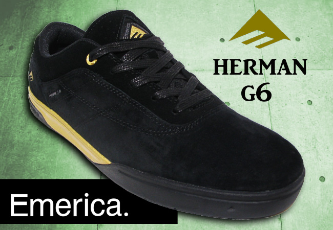 EMERICA  THE HERMAN G6 BLACK/GOLD 【エメリカ スケート シューズ】【日本正規品】