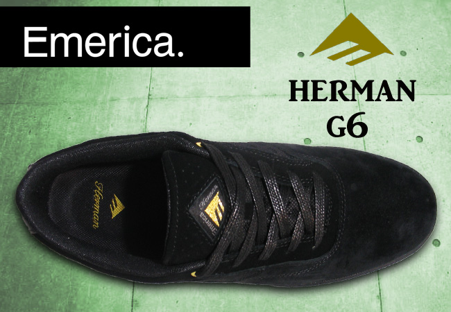 EMERICA  THE HERMAN G6 BLACK/GOLD 【エメリカ スケート シューズ】【日本正規品】