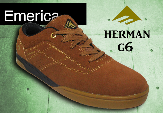 EMERICA  THE HERMAN G6 BROWN/BLACK/GUM 【エメリカ スケート シューズ】【日本正規品】