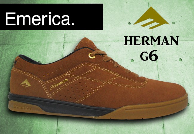 EMERICA  THE HERMAN G6 BROWN/BLACK/GUM 【エメリカ スケート シューズ】【日本正規品】