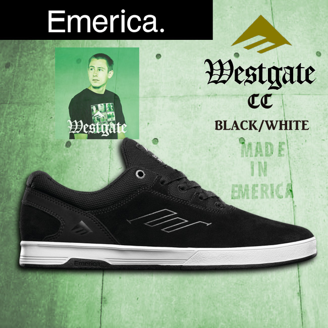 EMERICA WESTGATE CC BLACK/WHITE 【エメリカ スケート シューズ 靴】【日本正規品】