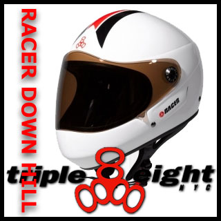 TRIPLE EIGHT RACER DOWNHILL LONGBOARD ヘルメット  カラー BLACK RACER【トリプルエイト】【日本正規品】
