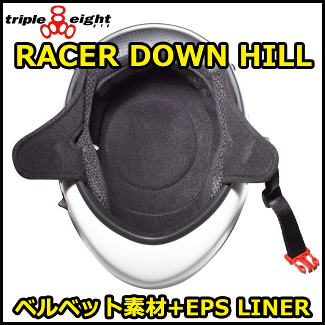 TRIPLE EIGHT RACER DOWNHILL LONGBOARD ヘルメット  カラー BLACK RACER【トリプルエイト】【日本正規品】