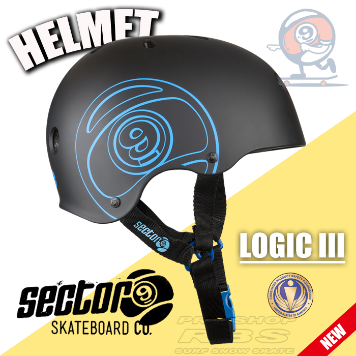 セクター9 SECTOR9 ヘルメット LOGIC III CPSC HELMET/BLACK【日本正規品】