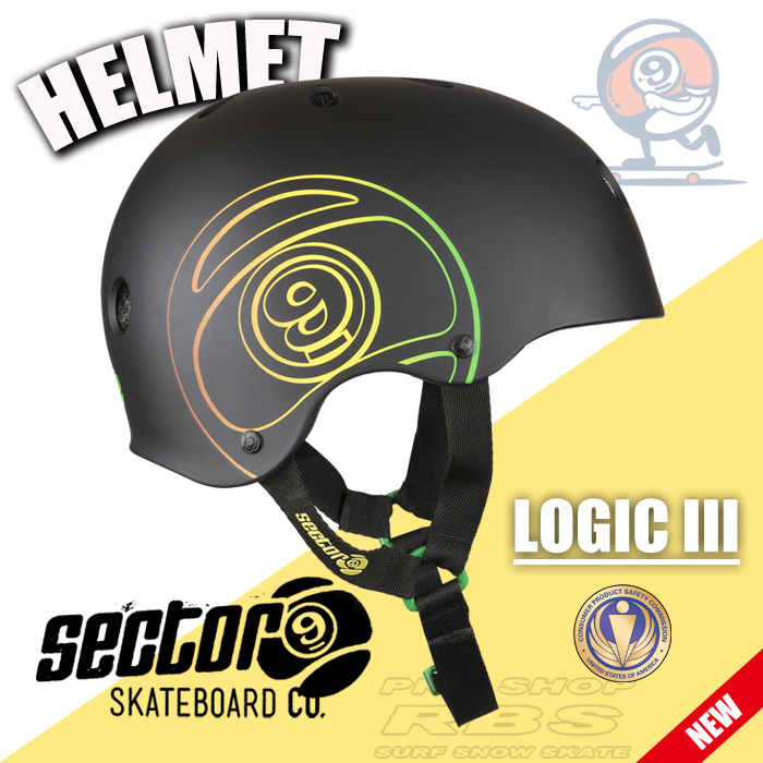 セクター9 SECTOR9 ヘルメット LOGIC III CPSC HELMET/RASTA【日本正規品】