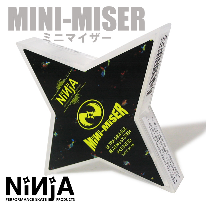 NINJA ベアリング 　MINI-MISER 【ニンジャ】【ミニマイザー】【スケートボード ベアリング】【日本正規品】