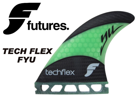 FUTURE FIN フューチャーフィン TECH FLEX FYU LIGHT GREEN ショート用【フューチャーズ フィン】【サーフィン サーフボード】【日本正規品】