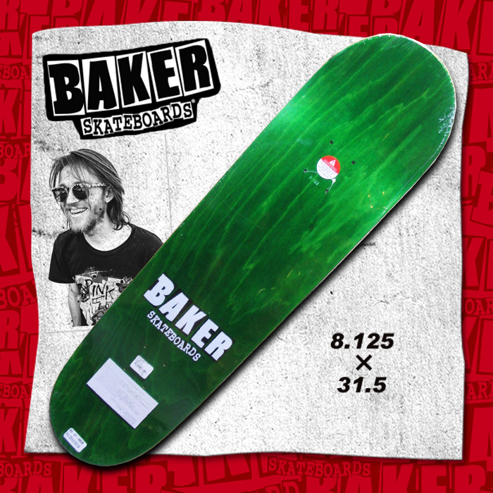 BAKER ベーカー デッキ HERMAN G-CODE サイズ 8.125 × 31.5 【ベイカー ベーカー】 【スケボー スケートボード