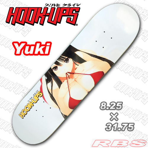 HOOK UPS デッキ YUKI  8.25 x 31.75 【フックアップス スケートボード  】【スケボー アニメ】【日本正規品】【送料無料】
