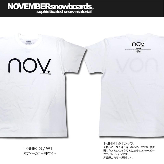 16-17 NOVEMBER Tシャツ T-SHIRTS 【ノベンバー スノーボード】【日本正規品】