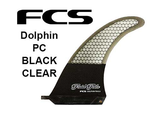 FCS フィン DOLPHIN PC 8.0【カラー BLACK CLEAR 】【サーフィン】【サーフボード】【日本正規品】