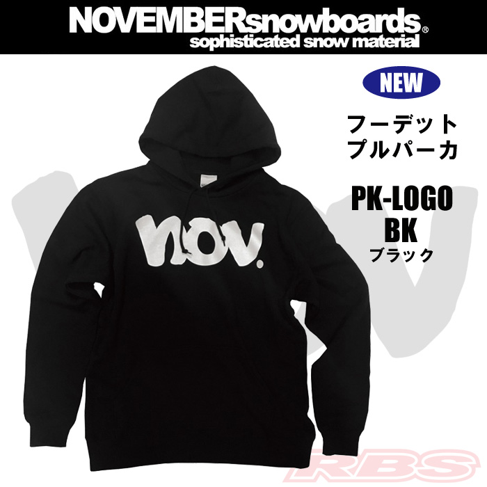 17-18 NOVEMBER パーカ PK-LOGO ロゴ BLACK ブラック 【日本正規品】