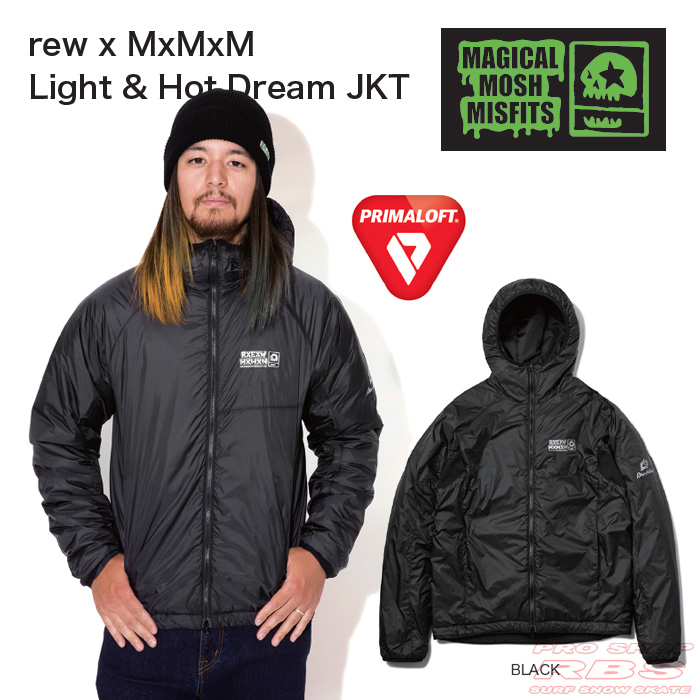 17-18 REW x MxMxM  LIGHT&HOT DREAM JKT ジャケット BLACK ブラック【日本正規品】【予約商品】
