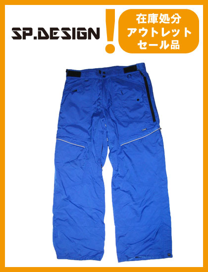 SP DESIGN  エスピーデザイン  SPP PANTS パンツ BLUE【日本正規品】【アウトレット商品】