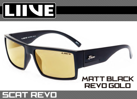 LIIVE サングラス SCAT-REVO/MATT BLACK REVO GOLD【日本正規品】
