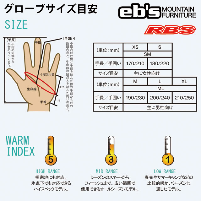 eb's GLOVES GORE-TEX EXCLUSIVE 日本正規品