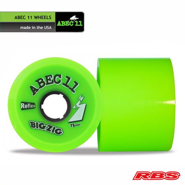 ABEC11 WHEELS BigZigs REFLEX 75mm 80A 【スケートボード ウィール】【日本正規品】