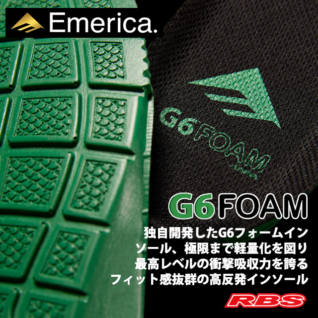 EMERICA WINO G6 SLIP ON BLACK WHITE GOLD 【エメリカ スケート シューズ】【日本正規品】