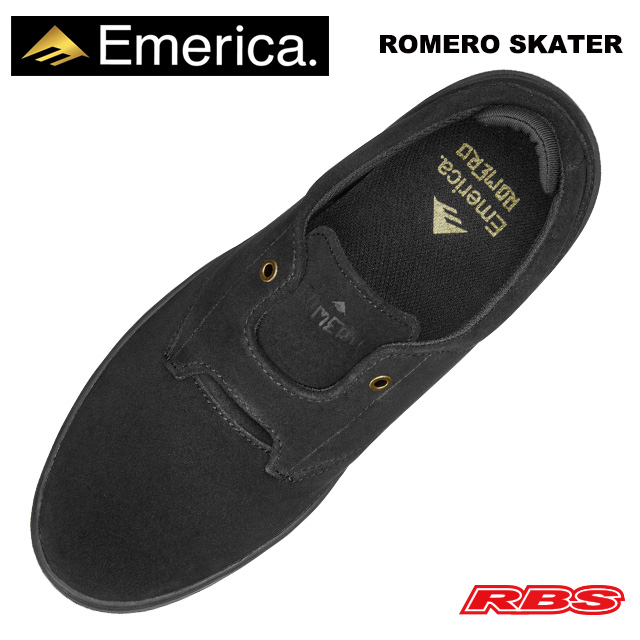 EMERICA ROMERO SKATER BLACK 【エメリカ スケート シューズ】【日本正規品】